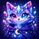 A vivid and unique abstract avatar with swirling colors and geometric patterns, perfect for a profile picture.